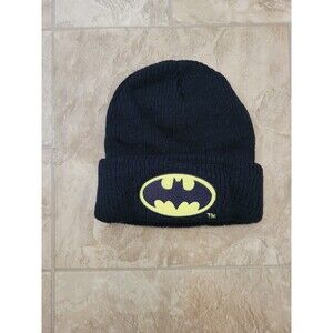 DC Comics Batman Unisex Black Beanie – One Size (Officially Licensed)